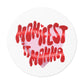 Momifest It Round Vinyl Stickers